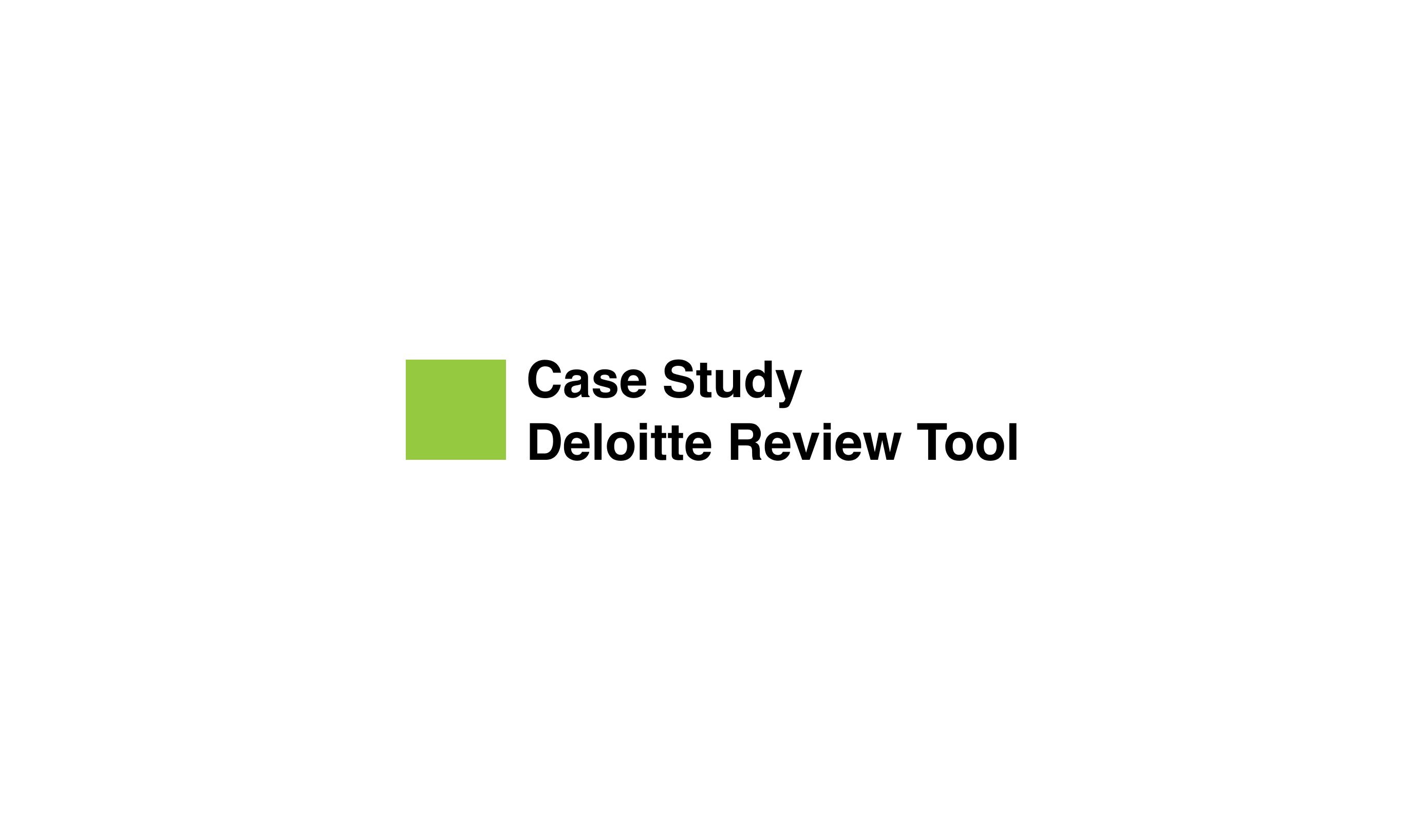Deloitte case study slide 1