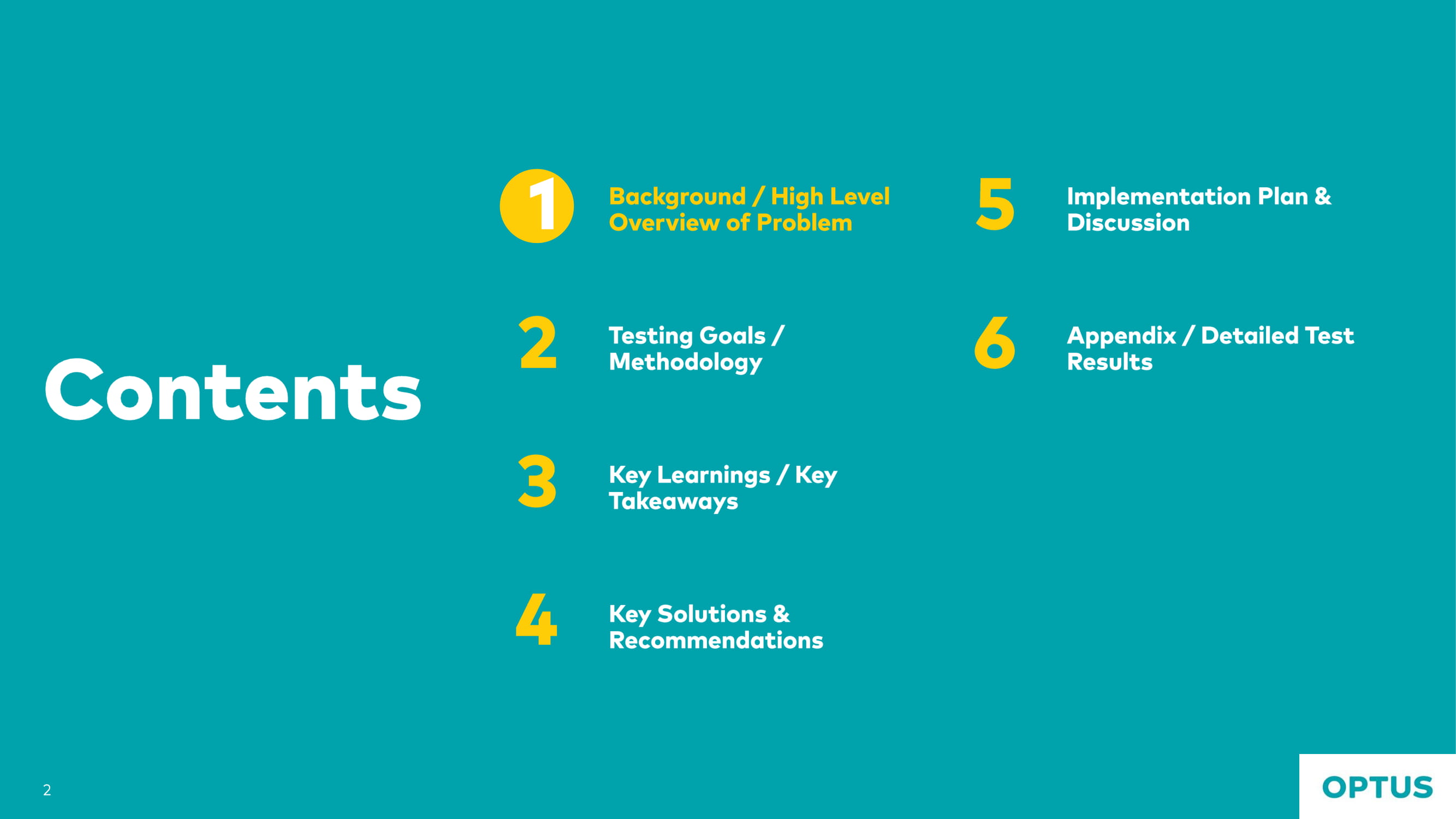 Optus case study slide 2