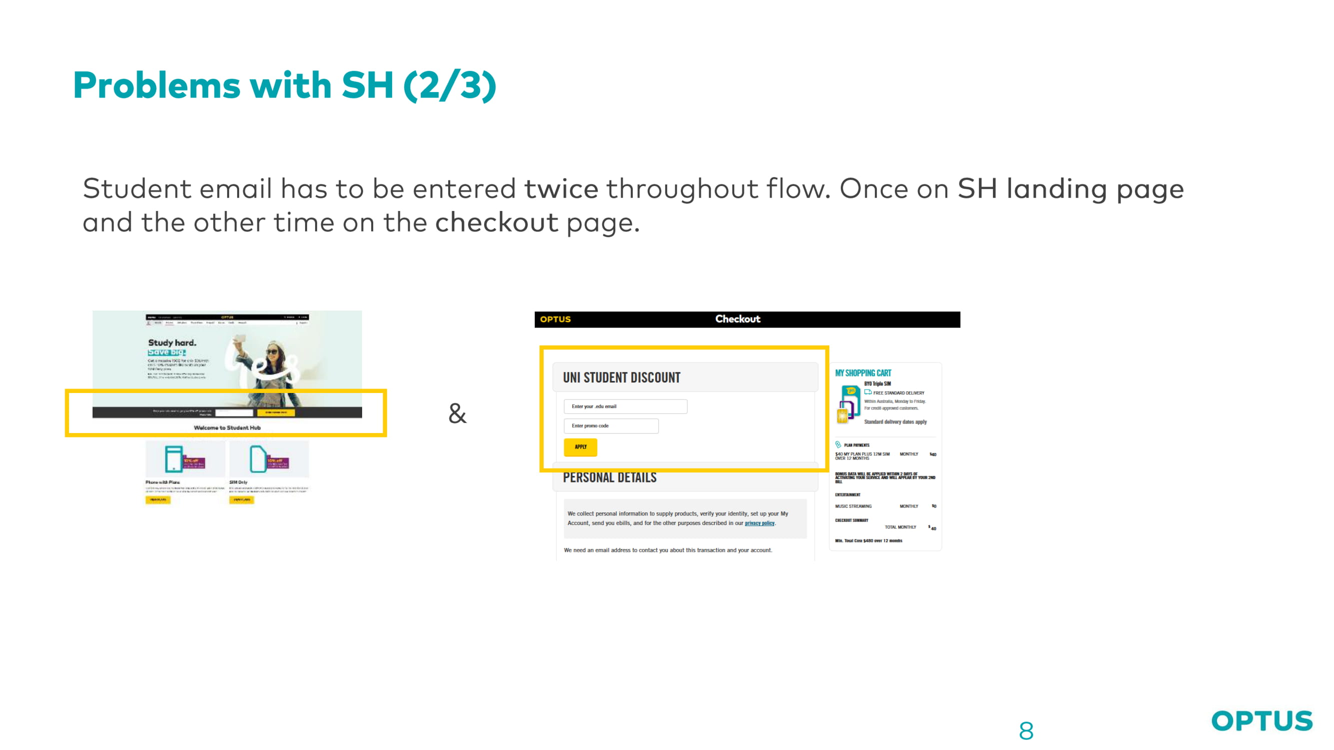 Optus case study slide 8