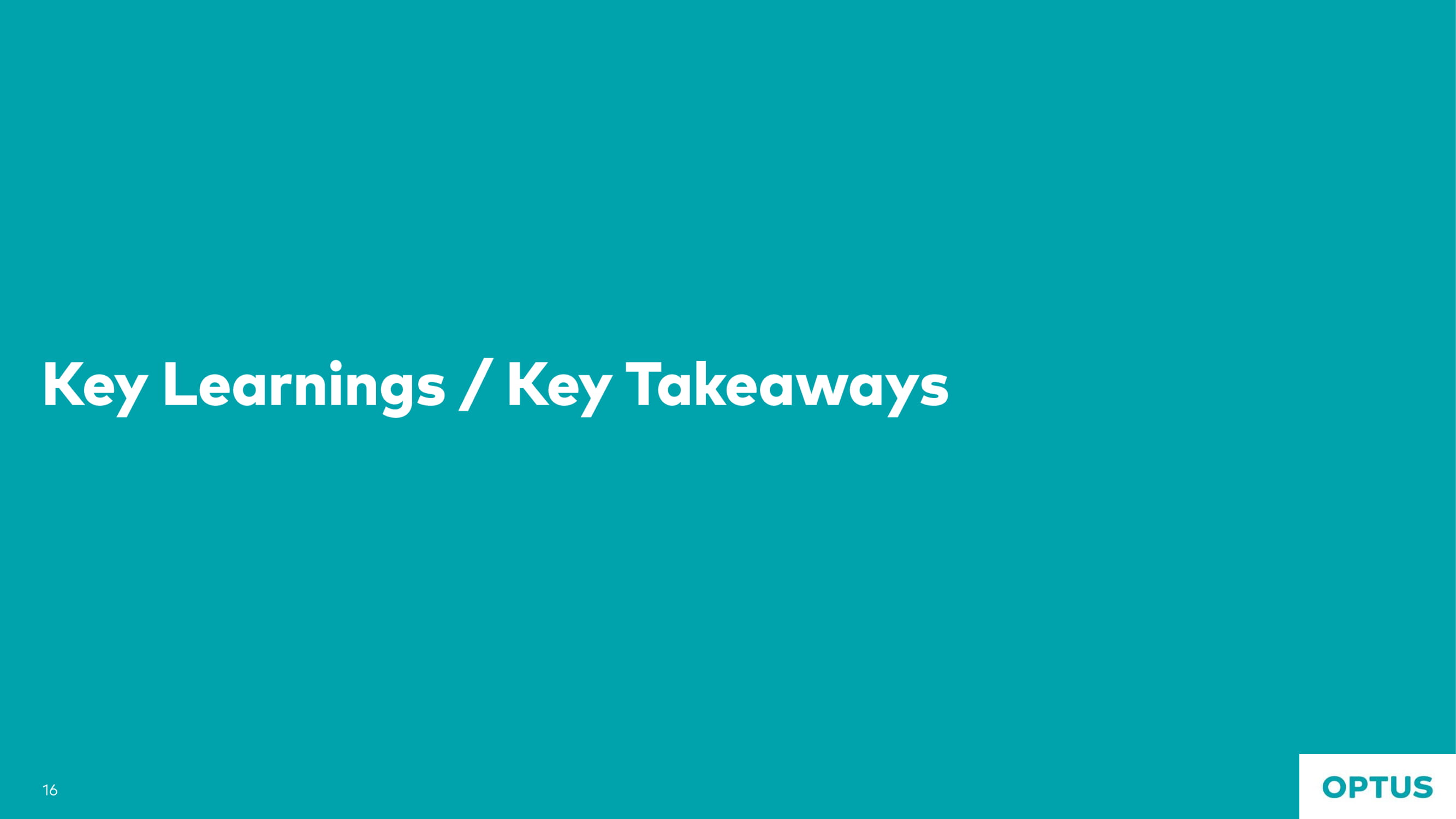 Optus case study slide 16