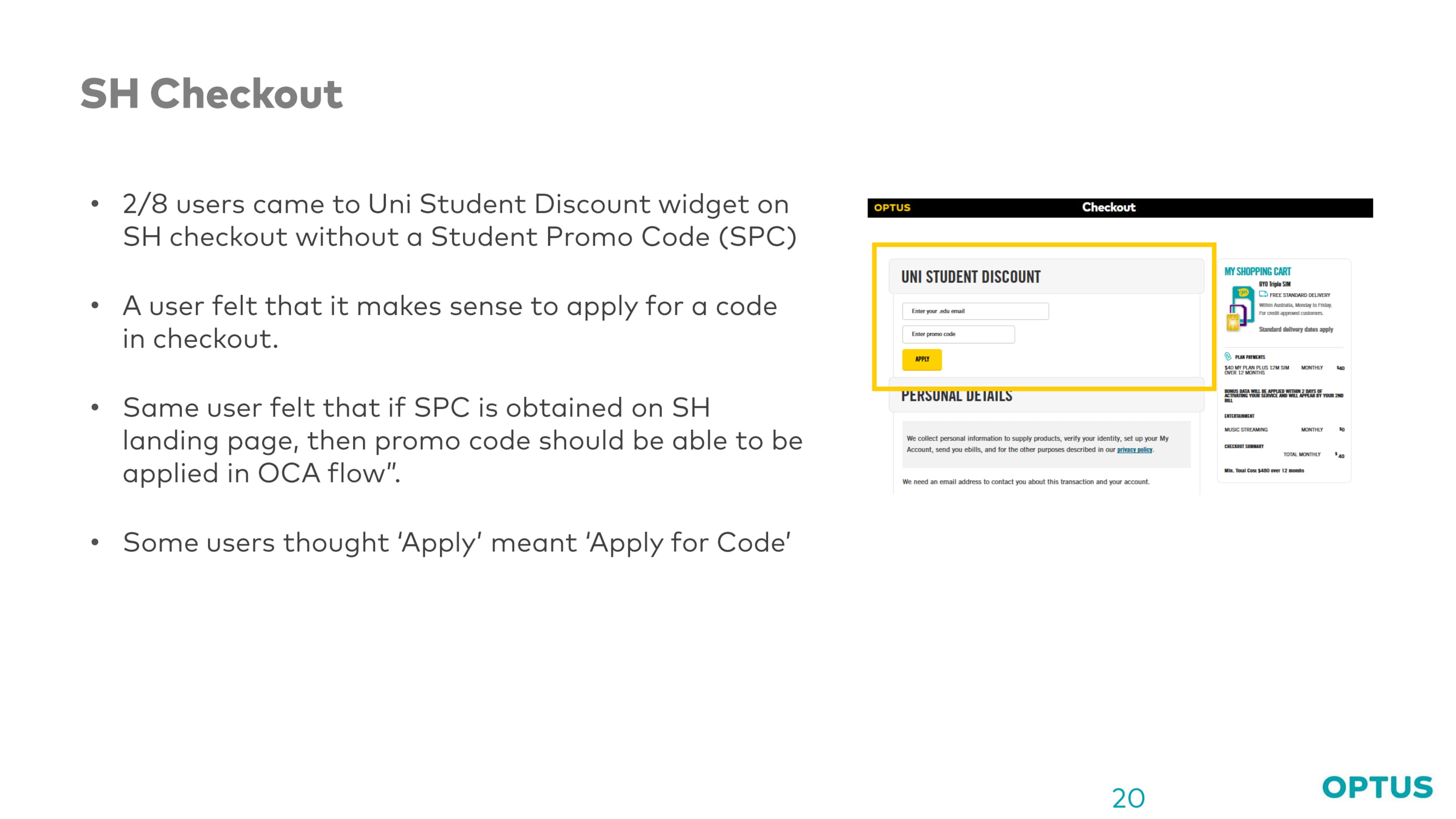 Optus case study slide 20