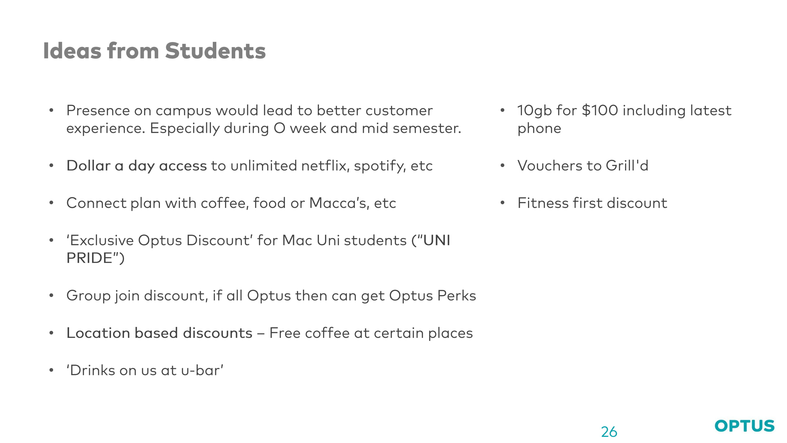 Optus case study slide 26