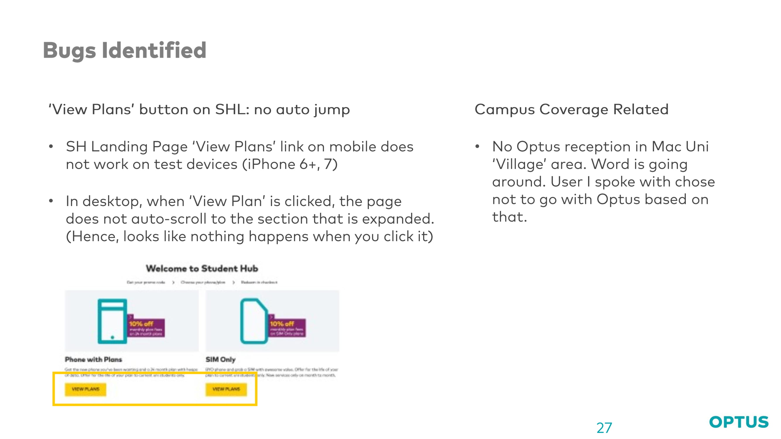 Optus case study slide 27