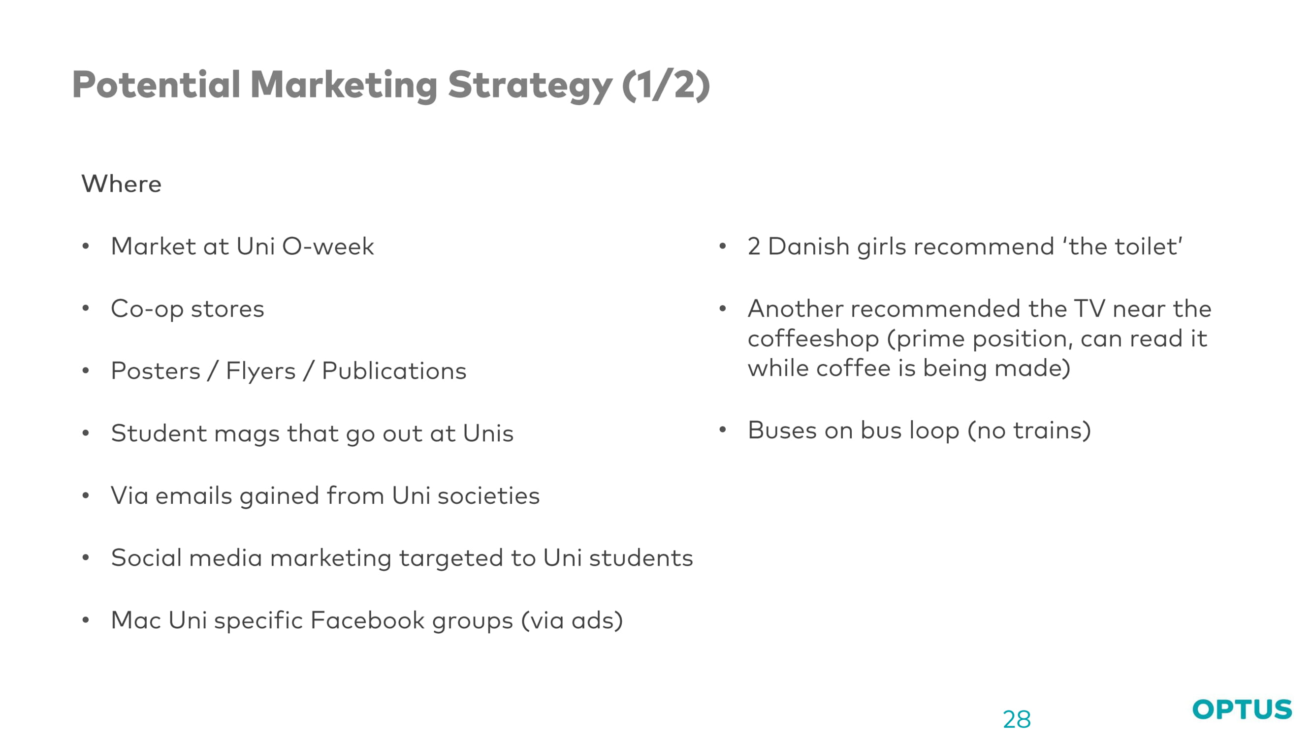 Optus case study slide 28