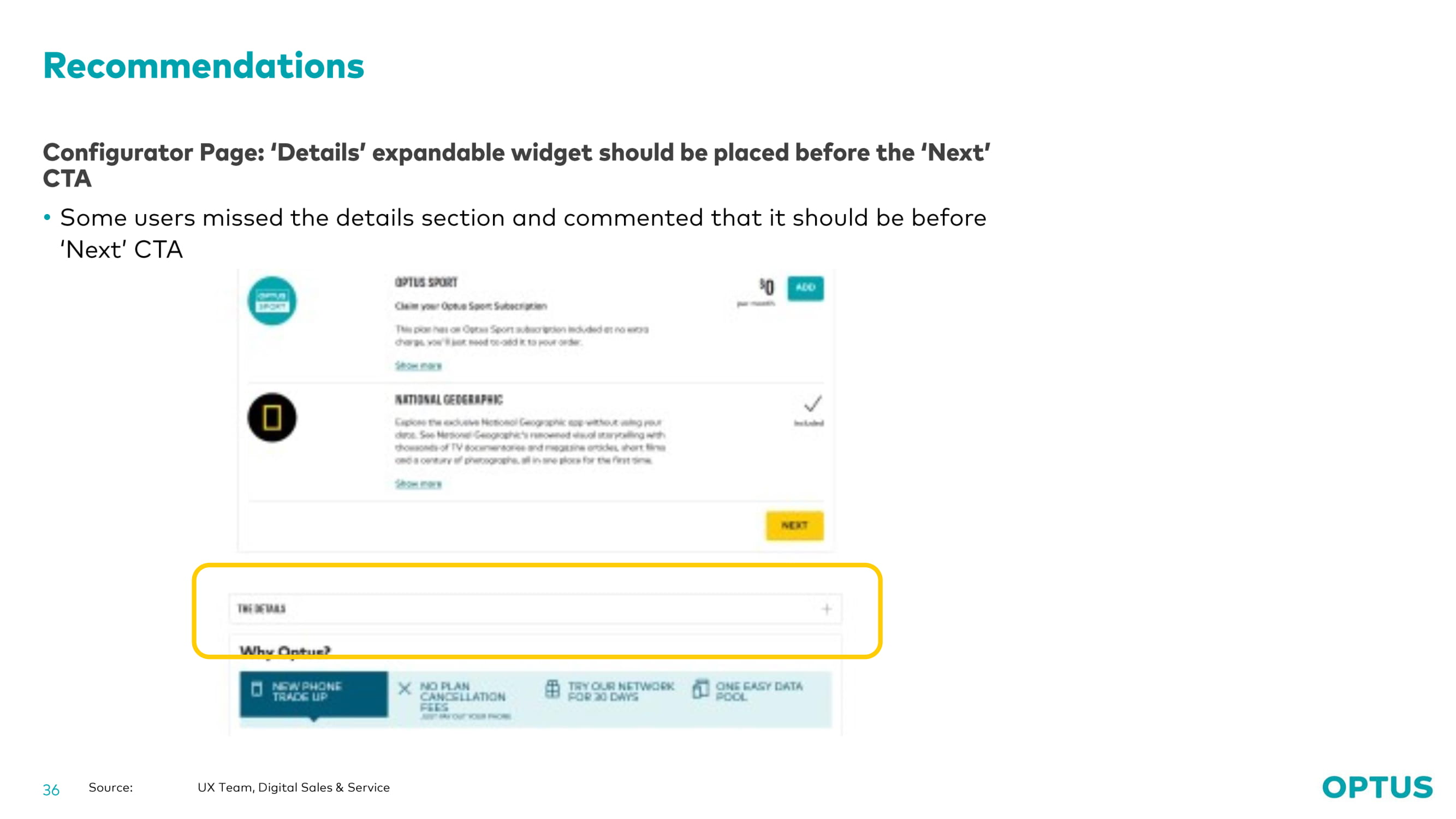 Optus case study slide 36