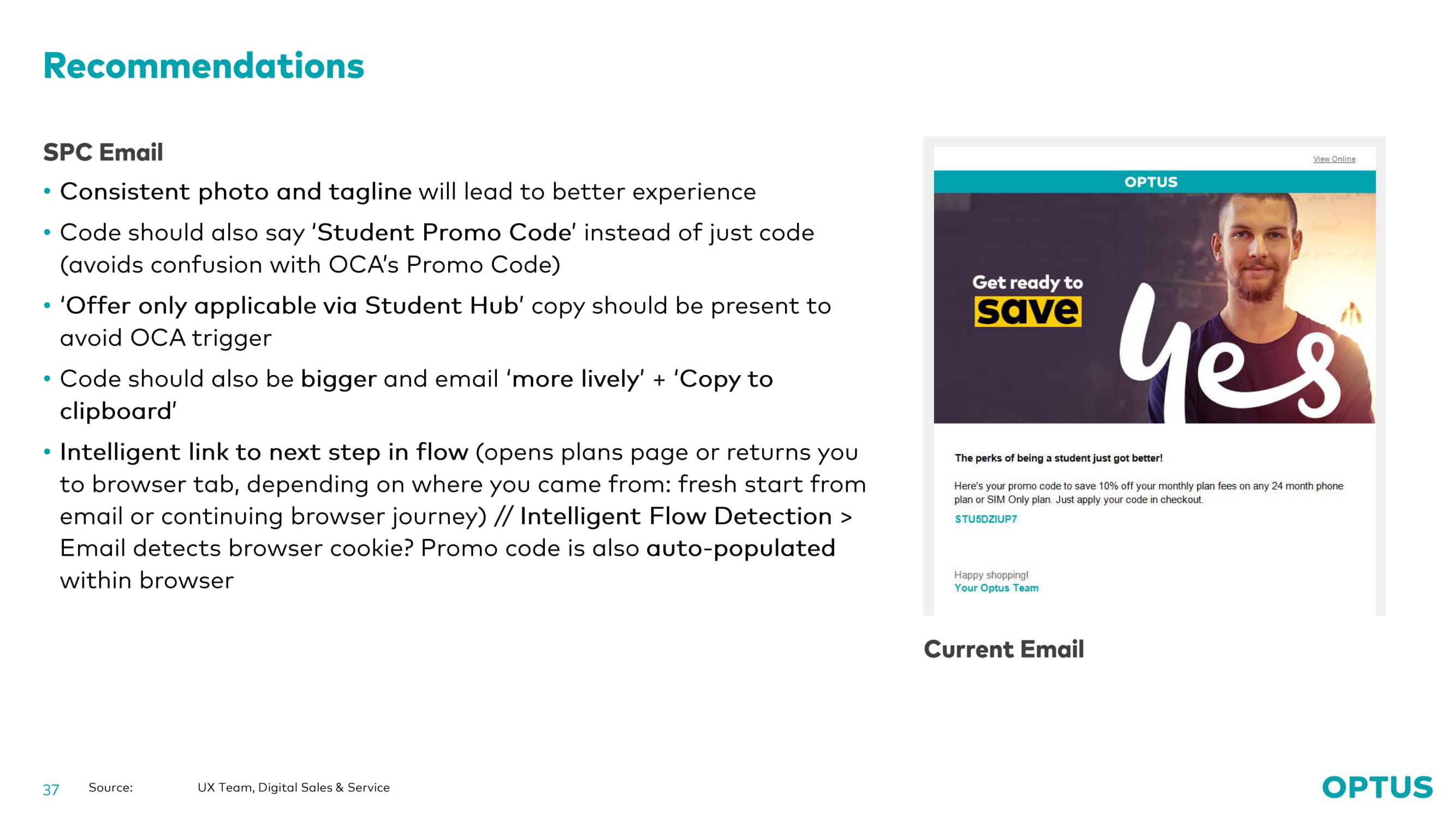 Optus case study slide 37