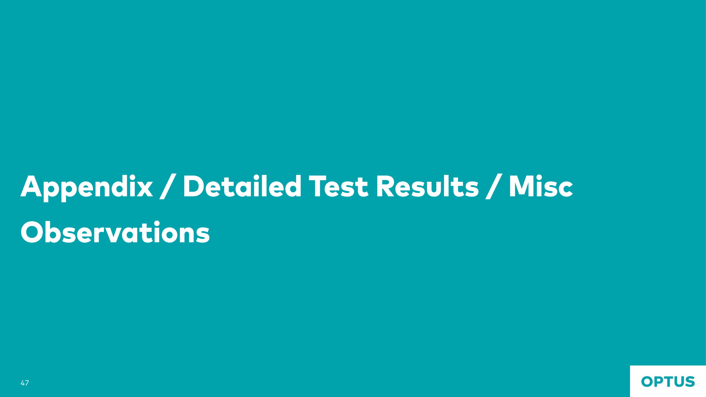 Optus case study slide 47
