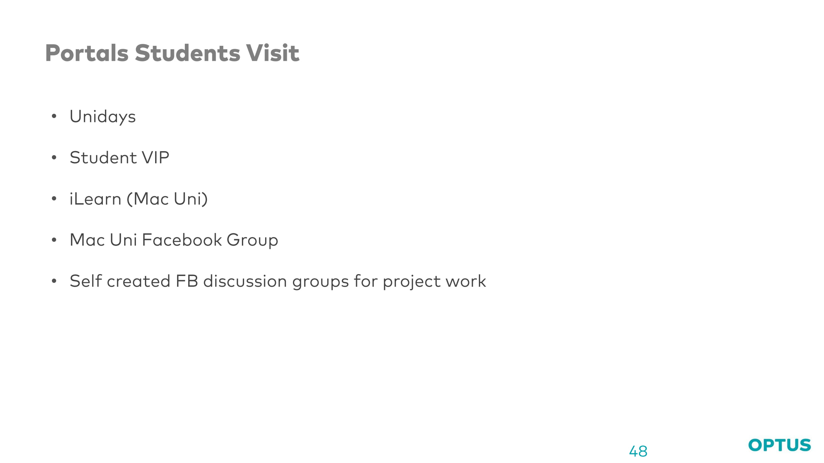 Optus case study slide 48