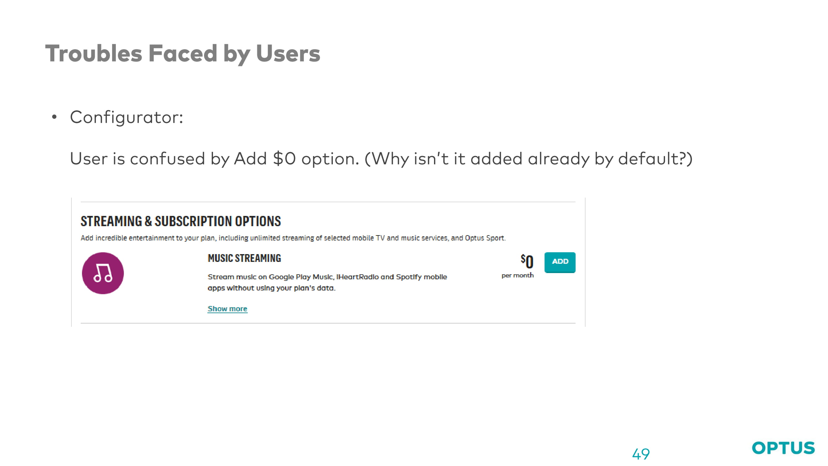 Optus case study slide 49