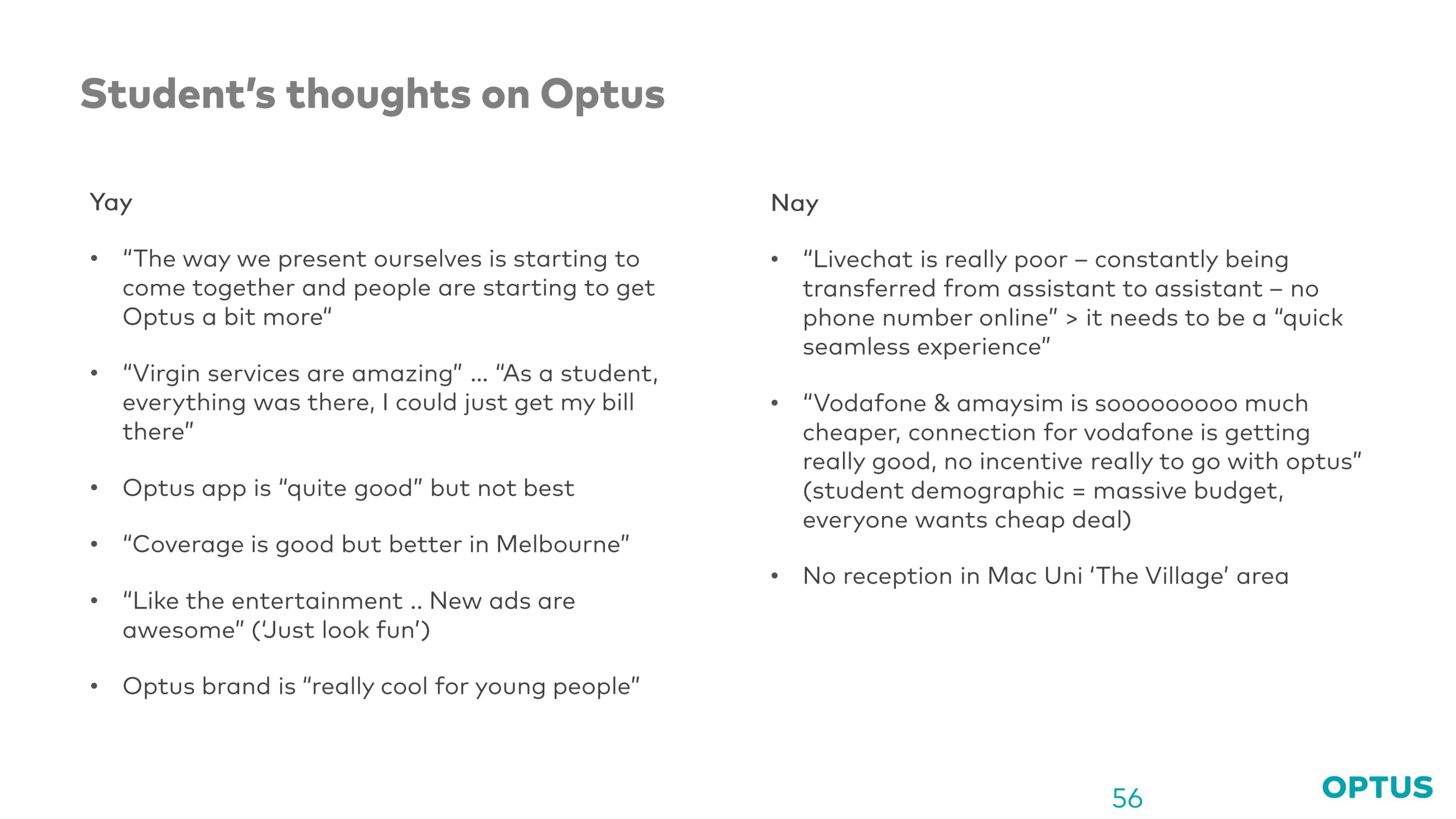 Optus case study slide 56